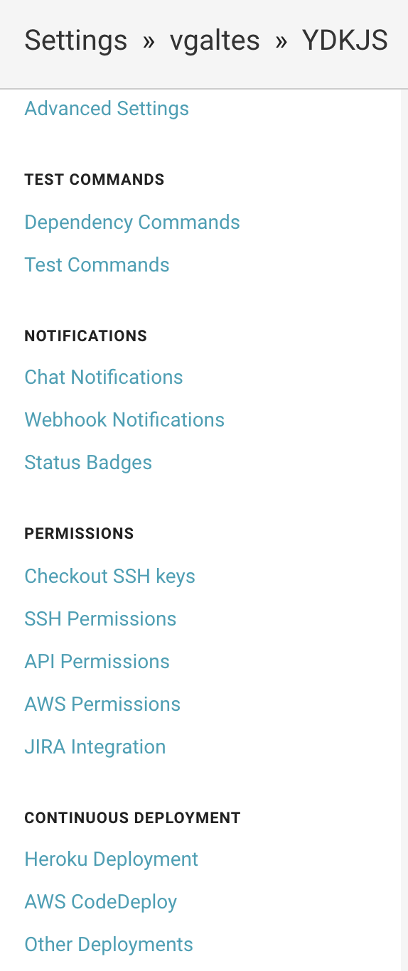 Project permissions